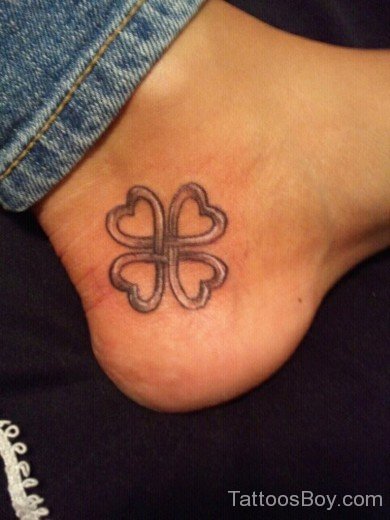 Outline Clover Tattoo 