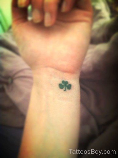 Clover Tattoo  Design On Wrist-TB12069