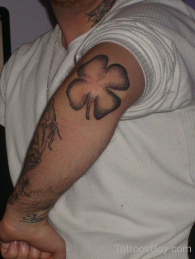 Clover Tattoo On Elbow-TB12090