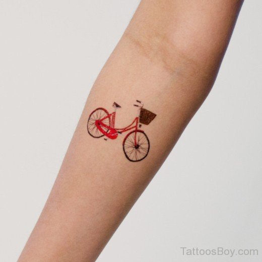 Colored Bicycle Tattoo-TB1249