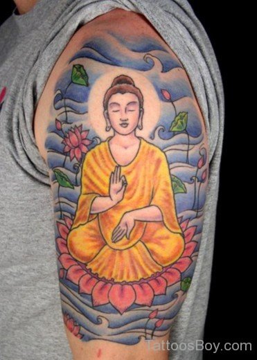 Colored Buddha Tattoo-TB1079