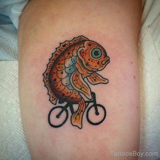 Colored Fish Tattoo-TB1250