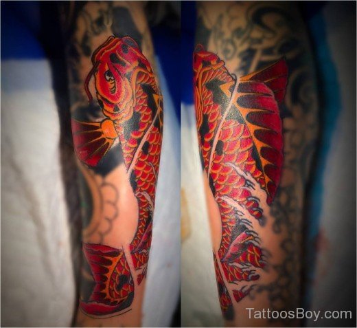 Colored Fish Tattoo-Tb1220