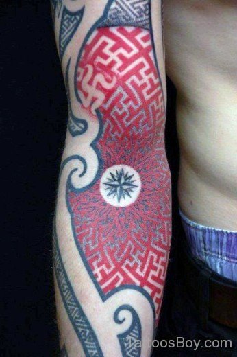 Colored Tribal Tattoo-TB1062