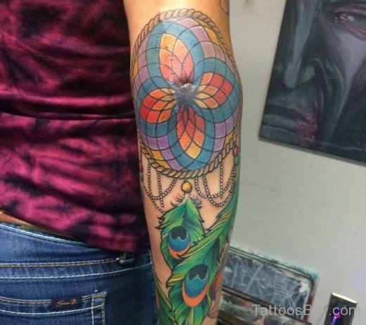 Colorful Elbow Tattoo-TB116