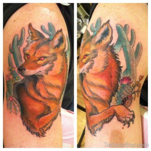 Colorful Fox Tattoo-TB12034