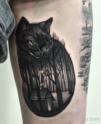Cool Cat Tattoo