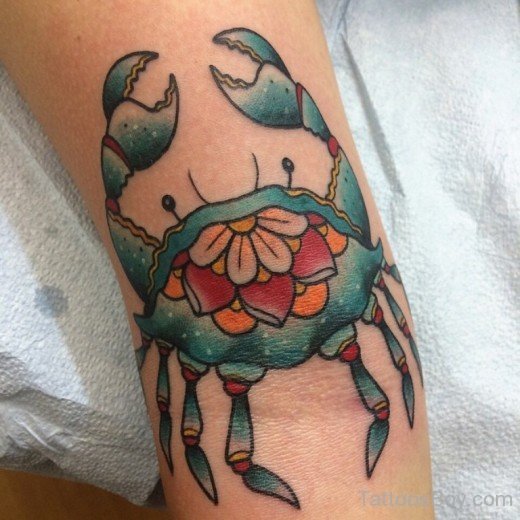 Awesome Crab Tattoo 