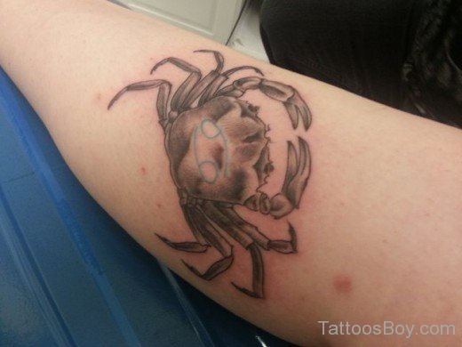 Fantastic Crab Tattoo Design 