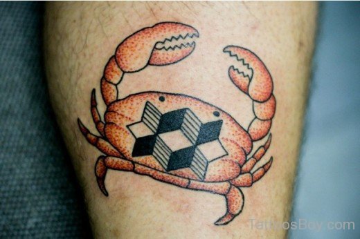 Graceful Crab Tattoo