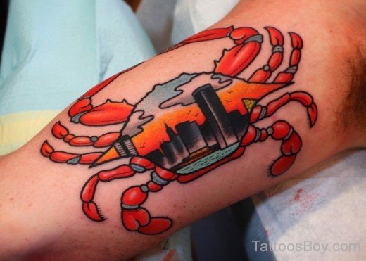 Elrgant Crab Tattoo 