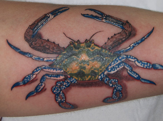 Awesome Crab Tattoo