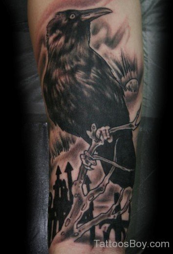 Crow Bird Tattoo-TB1043