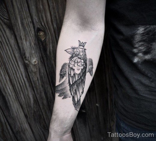 Crow Tattoo Design On Wrist-TB1064