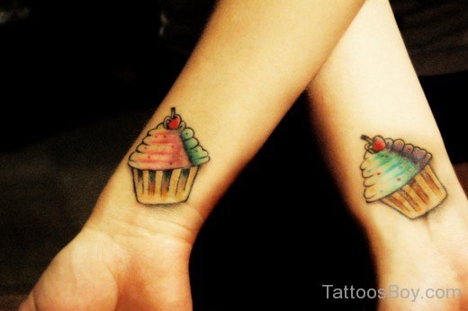 Cupcakes Tattoo On Wrist-Tb1242