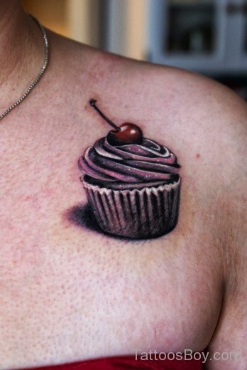 Cupcakes Tattoo On chest 58-Tb1232