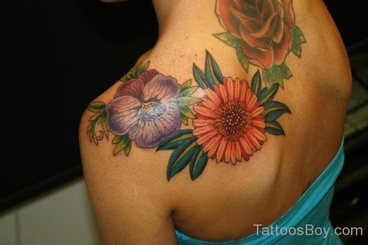 Beautiful Daisy Flower Tatto