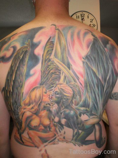 Demon & Devil Angel On Back-TB103