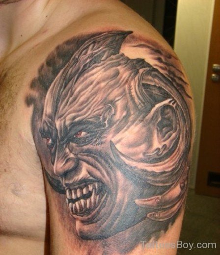 Demon Head Tattoo-TB105