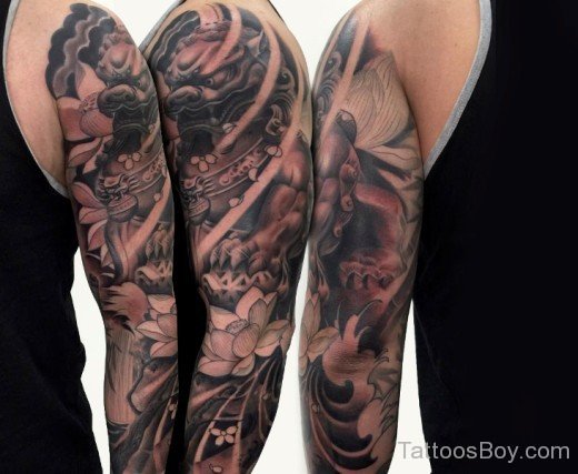 Demon Tattoo On Full Sleeve-TB1255