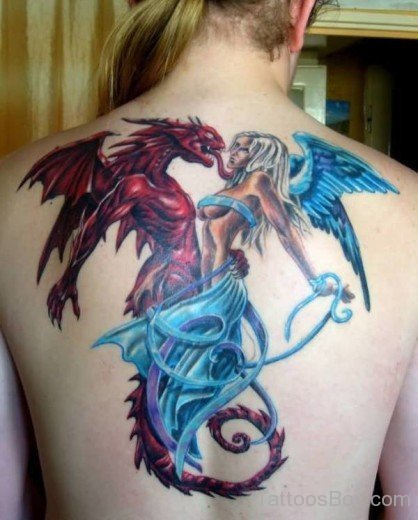 Devil And Angel Tattoo-TB12065