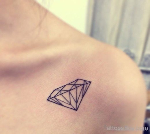 Diamond Tattoo On chest-TB12107