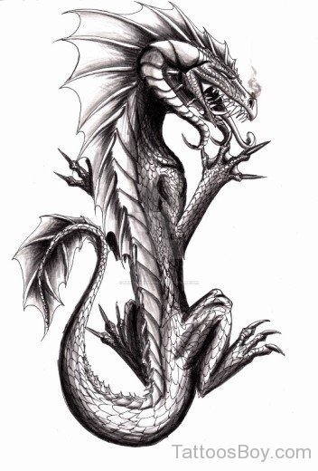 Dragon Tattoo Design-TB1260