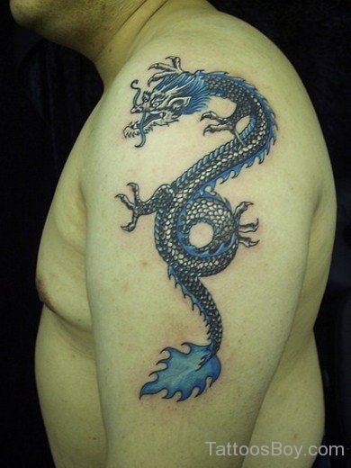 Dragon Tattoo Design on Shoulder-TB12160