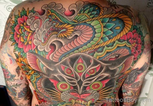Dragon Tattoo On Back-TB126