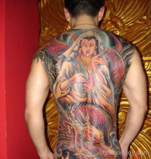 Dragon Tattoo On Full Back-TB12163