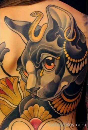 Egyptian Cat Face Tattoo-TB115