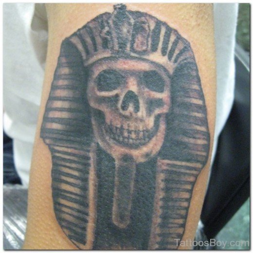 Egyptian Skull Tattoo Design-TB124