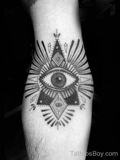 Egyptian Tattoo On Elbow-TB144