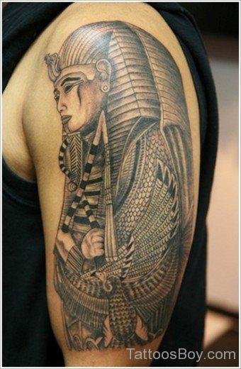 Egyptian Tattoo On Half Sleeve-TB148