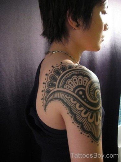 Egyptian Tattoo On Shoulder-TB151