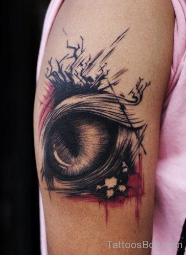 Elagant Eye Tattoo Design-tb130