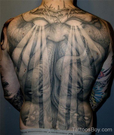 Elegant Back Tattoo-TB12073