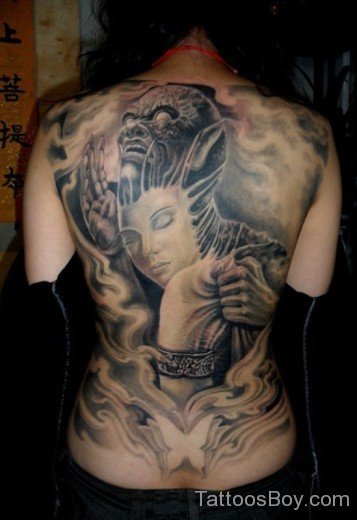 Elegant Back Tattoo