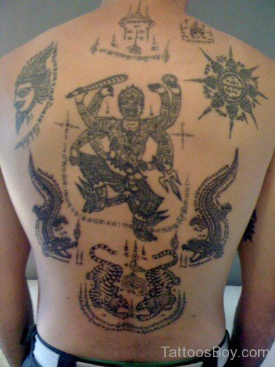 Elegant Back Tattoo