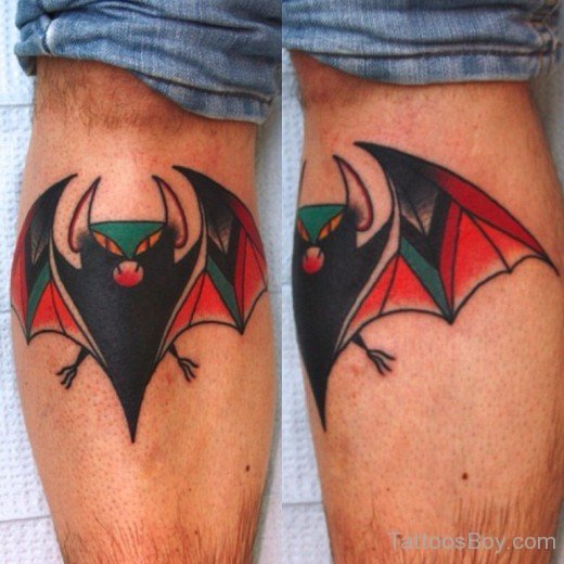 Elegant  Bat Tattoo Design-TB1259