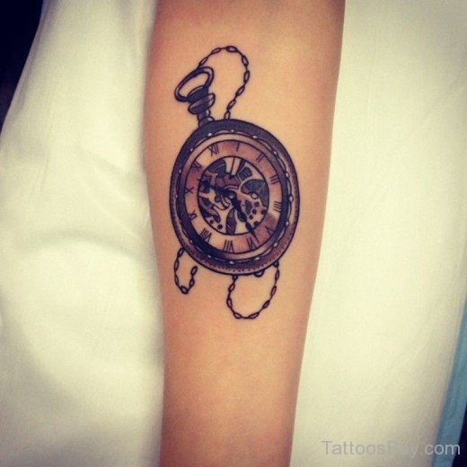 Elegant Clock Tattoo