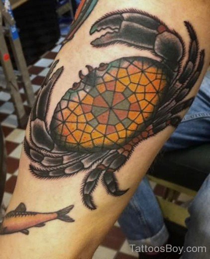 Elegant Crab Tattoo