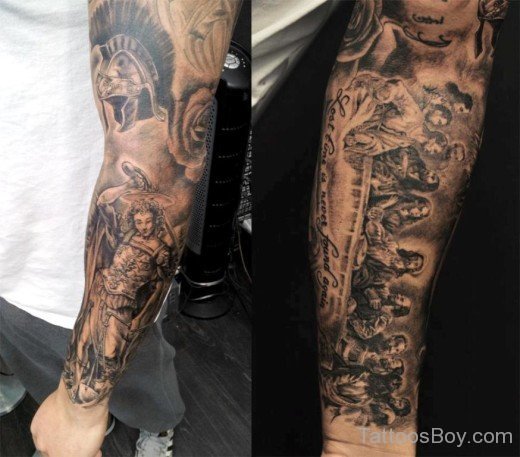 Elegant Full Sleeve Tattoo-TB12173