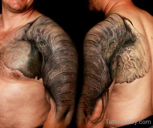 Elephant Face Tattoo