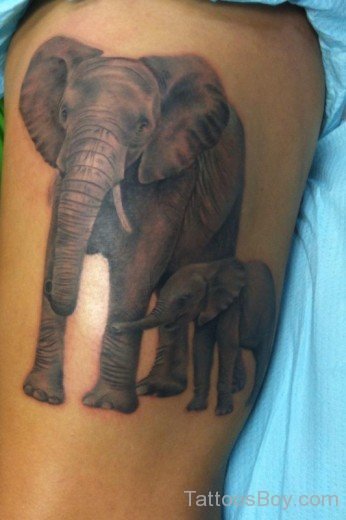Elephant Tattoo Design-TB1064