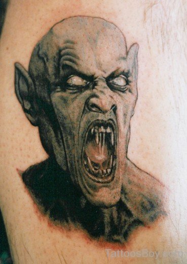 Evil Alien Tattoo Design