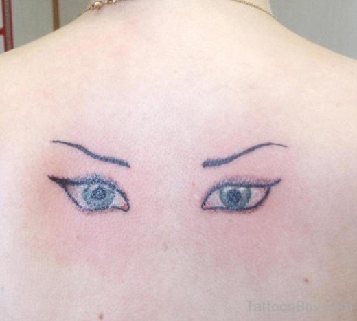 Eye  Tattoo  On Back-tb135