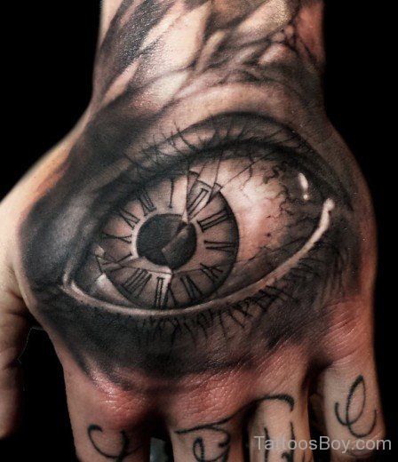 Eye Tattoo On Hand-TB12079
