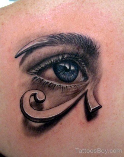 Eye Tattoo on Back-tb143