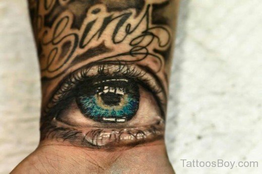 Eye Tattoo  on Wrist-tb142